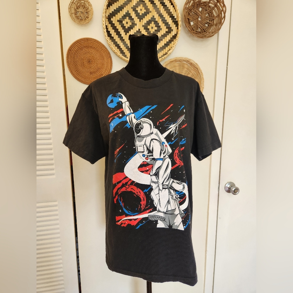 Astronaut Graphic Black T-Shirt